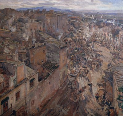 トロエラの市場の日 作： Francesc Gimeno